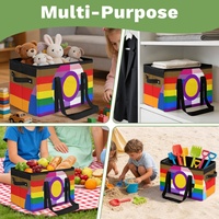 Panier de courses pliable personnalisé LGBTQIA Gay Rainbow Pride, panier de transport écologique pour événements promotionnels et achats en gros d'épicerie