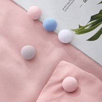 Clip de fixation pour couette en forme de champignon en plastique avec bouton antidérapant, durable pour une utilisation en chambre à coucher