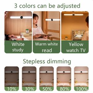 Lámpara de Mesa con Reloj, Luz LED USB, Magnética, Colgante, para Gabinete/Escritorio, Recargable, con Regulación Continua, Luz Nocturna, Lámpara de Lectura para Dormitorio - Product Image 5