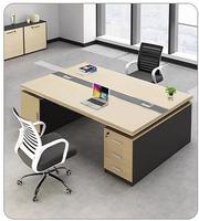 Combinaison table et chaise de mobilier de bureau 2.4m Tables d'ordinateur de bureau Bureau de meubles Big Boss