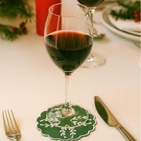 Vente en gros de napperons de table en lin personnalisés avec logo brodé, serviettes de cocktail rondes pour bars, fêtes, mariages, restaurants