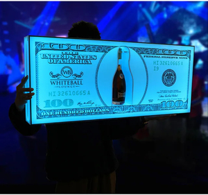 Hộp đêm thanh dẫn phát sáng chúng tôi đô la tin nhắn Hội Đồng Quản trị dấu hiệu rượu VIP chai rượu hiển thị chủ đứng glorifiers dịch vụ trình bày - Product Image 4