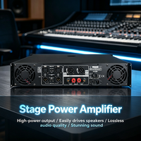 Amplificateur de puissance professionnel pour système de sonorisation, montage en rack 2U, amplificateur audio 2 canaux, circuit de protection multiple pour spectacle en direct