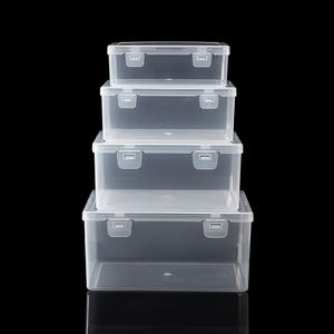 กล่องเก็บของพลาสติกใสทรงสี่เหลี่ยมผืนผ้าพร้อมฝาปิด สำหรับเก็บเครื่องประดับ อุปกรณ์อิเล็กทรอนิกส์ ฮาร์ดแวร์ อุปกรณ์ตกปลา กล่องจัดระเบียบบนโต๊ะ ผลิตที่เจ้อเจียง - Product Image 4