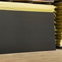 Panneau acoustique en polyester insonorisant 1220x2440mm en fibre de bois pour salle de classe, salle de musique et studio