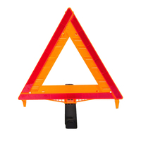 Triangle d'avertissement d'urgence de base approuvé par le DOT Kit de triangles d'avertissement de sécurité routière réfléchissants pliables Fluorescent