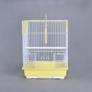 Özelleştirilebilir renkler Modern katı toz kaplı Birdcages taşınabilir demir tel kutusu Pet kafesleri evler nefes plastik tepsi - Product Image 5