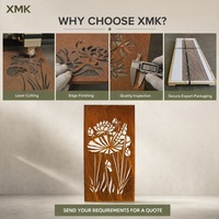 Paneles Decorativos de Acero Corten con Corte Láser Personalizado - Valla de Jardín para Villa, Personalizable en Tamaño y Color
