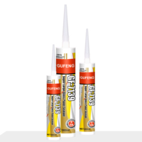 GUFENG GF 7139 Mastic Acétique Transparent Résistant aux Intempéries pour la Construction d'Aquariums en Verre de Grande Taille