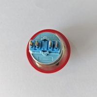Bouton poussoir en forme de champignon CMP rouge 35 mm