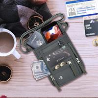 Porte-passeport ignifuge personnalisé pochette de cou portefeuille de voyage RFID bloquant la sécurité mince voyage Fireproo portefeuille étanche