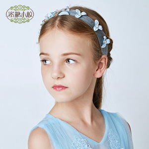 de alta calidad hermoso pelo bandas elegante baile diademas flor chica de los niños de la boda casco - Product Image 1
