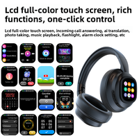 Écouteurs TWS X1 Pro avec réduction de bruit, traduction IA, casque sans fil pour le jeu, design supra-auriculaire pour les voyages et les affaires, écran LCD