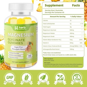 Gummies de glycinate de magnésium bio à marque privée OEM/ODM – Compléments alimentaires naturels pour le sommeil - Product Image 3