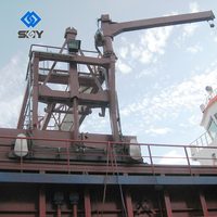 Grue portique à double poutre 20-30 tonnes avec commande PLC, treuil hydraulique, hauteur réglable, boîte de vitesses et roulement pour couvercles de trappe