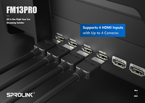 กล่องใส่เครื่องมือถ่ายทอดสดแบบมืออาชีพ Sprolink FM13PRO All-in-One สำหรับเครื่องสลับสัญญาณภาพหลายกล้องและมิกเซอร์สำหรับ FEELWORLD P7 P7S ขนาด 7 นิ้ว - Product Image 4