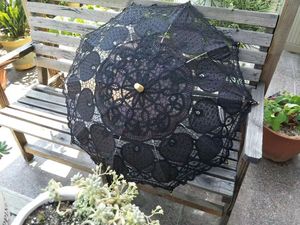 Ricamo del Cuore Della Pesca Del Cotone Del Merletto Ombrello Parasole di Cerimonia Nuziale Regali Puntelli <span class=keywords><strong>Foto</strong></span> - Product Image 4