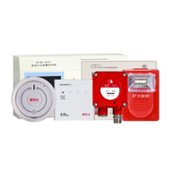 Panel Kontrol Alarm Kebakaran Konvensional yang Dapat Diatur Alamatnya HX HX-AS01 Layar Sentuh TFT LCD/LED 7-inci DC12V/AC220V untuk 1-8 Loop