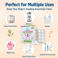 Tablettes Nettoyantes pour Appareils de Préparation de Repas Bébé avec Logo Personnalisé, Éliminateur de Tartre, Fabricant OEM ODM, Échantillons Gratuits