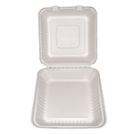 Envase Desechable para Alimentos de Fibra de <span class=keywords><strong>Bagazo</strong></span> de 1400 ml, 9x9 Pulgadas - Product Image 5