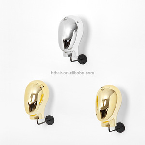 Support mural en métal doré et argenté pour tête de mannequin, style <span class=keywords><strong>vintage</strong></span>, pour chapeaux, perruques et présentoirs - Product Image 1