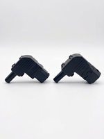 Adaptateur convertisseur CA à angle de 90 degrés, prise femelle C14 3 pôles 320 3 broches, prise mâle C13, 10A 250V, en cuivre et laiton