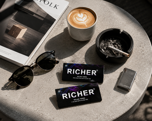 Unbleached Rolling <b>Papers</b> King Size Slim With Filter Tips Modern Design High End Custom Black Packaging Magentic Rolling <b>Paper</b> - Product Image 4