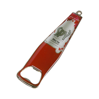 Bar souvenir à sublimation bon marché en gros Ouvre-bouteille en vrac vierge en métal acier inoxydable carte bière personnalisé