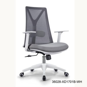 Silla de oficina moderna y cómoda con respaldo de malla 36208-XD1701B-BK/WH - Product Image 3
