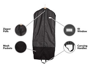 Sac de sport réutilisable écologique bagage à main léger de forme carrée vêtements habillés <span class=keywords><strong>pour</strong></span> hommes emballage de vêtement <span class=keywords><strong>housse</strong></span> de costume à fermeture éclair - Product Image 2