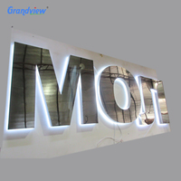 Enseigne lumineuse personnalisée pour magasin, conception de panneau de nom, lettres LED, logo LED