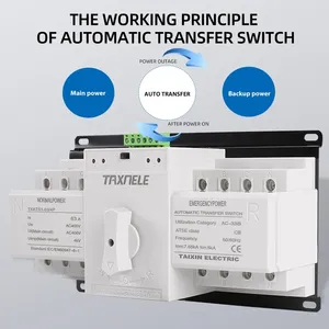 ATS 4P 63A 125A điện kép tự động chuyển đổi chuyển đổi ac380v MCB tự động chuyển đổi bộ phận ngắt mạch không bị gián đoạn điện PC loại - Product Image 3