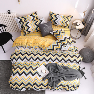 Geometrica e del fumetto di stampa 100% poliestere trapunta piumino da letto copertura lenzuolo e federa set di biancheria da letto - Product Image 4
