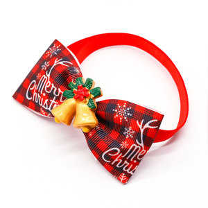 <span class=keywords><strong>Collar</strong></span> de Perro Navideño con Lazo y Cascabeles, Material de Nailon Ajustable, Diseño de Dibujos Animados para Perros Pequeños - Product Image 5
