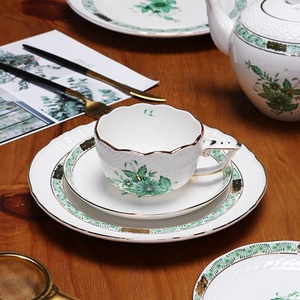 Exquisite European Style Porcelain Coffee <b>Pot</b> and Plate Eco-Friendly Guangdong Made Afternoon <b>Tea</b> Cup and Saucer - Product Image 5