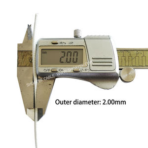 SY SiAF 0.25mm2 <span class=keywords><strong>casque</strong></span> haute température résistant à la chaleur <span class=keywords><strong>fil</strong></span> tressé en fibre de verre enduit de silicone - Product Image 3