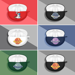 Aplicable a funda protectora de silicona para <span class=keywords><strong>Huawei</strong></span> <span class=keywords><strong>FreeBuds</strong></span> 5I inalámbrico para auriculares Bluetooth funda para auriculares <span class=keywords><strong>FreeBuds</strong></span> 6i funda - Product Image 3