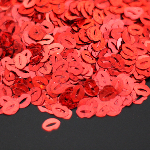 Coriandoli Glitter a Forma di Labbra Rosse per Decorazioni Festa di San Valentino, Resina Epossidica, Artigianato, Scrapbooking, Creazione di Biglietti Fai-da-Te - Product Image 4