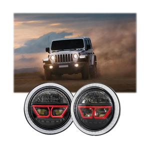 Phare LED rond EMC <span class=keywords><strong>DOT</strong></span> de 7 pouces avec phare LED à faisceau haut/bas 36W pour Jeep Wrangler JK LJ CJ - Product Image 5