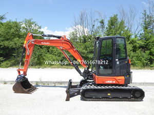 Excavatrice sur chenilles d'occasion de marque supérieure U56, d'origine japonaise, marque japonaise de premier plan, mini-excavatrice U56-5 à vendre - Product Image 2