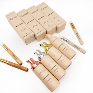 Tùy Chỉnh Dầu Gội Lông Mi Kit Lash Dầu Gội Bàn Chải Và Mascra Cây Đũa Phép Cung Cấp Khỏa Thân/Vàng/Trắng/Hồng Chai Chọn Lông Mi Dầu Gội Kit - Product Image 2