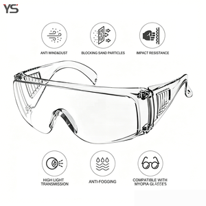 Gafas de Seguridad Transparentes Antivaho y Resistentes a los Arañazos, Material de Policarbonato <span class=keywords><strong>para</strong></span> Uso Industrial y de Laboratorio - Product Image 1