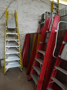 Nhà Máy Giá Tùy Chỉnh Kích Thước Sợi Thủy Tinh Nền Tảng Thang Cường Độ Cao Hai Mặt FRP Thang - Product Image 5