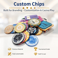 Jetons de poker en céramique de haute qualité personnalisés de 14 g, vente en gros, jetons de poker bon marché pour les cadeaux