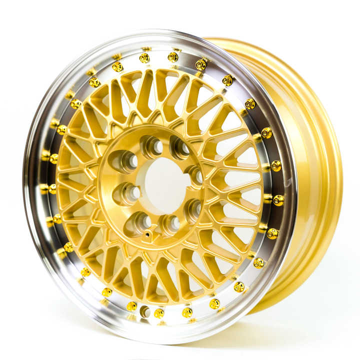 Shop Durable 14 Inch Aluminium Alloy Wheels with Gold Rivets