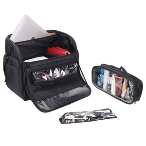 professional soft rolling beauty cosmetic box luggage case multifunctional travel trolley makeup bag