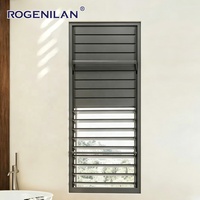 Persianas de Aluminio Manuales Personalizadas de Fábrica ROGENILAN, Ventanas con Rejillas Aislantes Acústicas y Duraderas para Casas