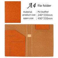 Carpeta con Clip de Nuevo Diseño, Tamaño A4, Carpeta de Archivo de Cuero PU con Clip Magnético, Logotipo Personalizado