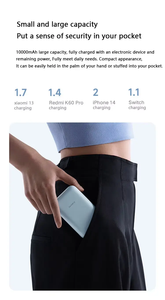 Cargador Portátil Original <span class=keywords><strong>Xiaomi</strong></span> con Cable Integrado, Mini Power Bank de 10000mAh, Versión de Bolsillo, Apto para Dispositivos <span class=keywords><strong>Xiaomi</strong></span> - Product Image 4