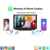 2026 Neuer 7 Zoll Dual BT Stereo Universal Kabelloses Carplay Auto Android Auto Stereo DVD-Player Tragbares Autoradio Carplay